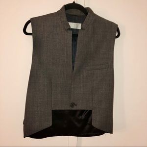 Dior Wool+Leather Waistcoat. Hedi Slimane 2007.